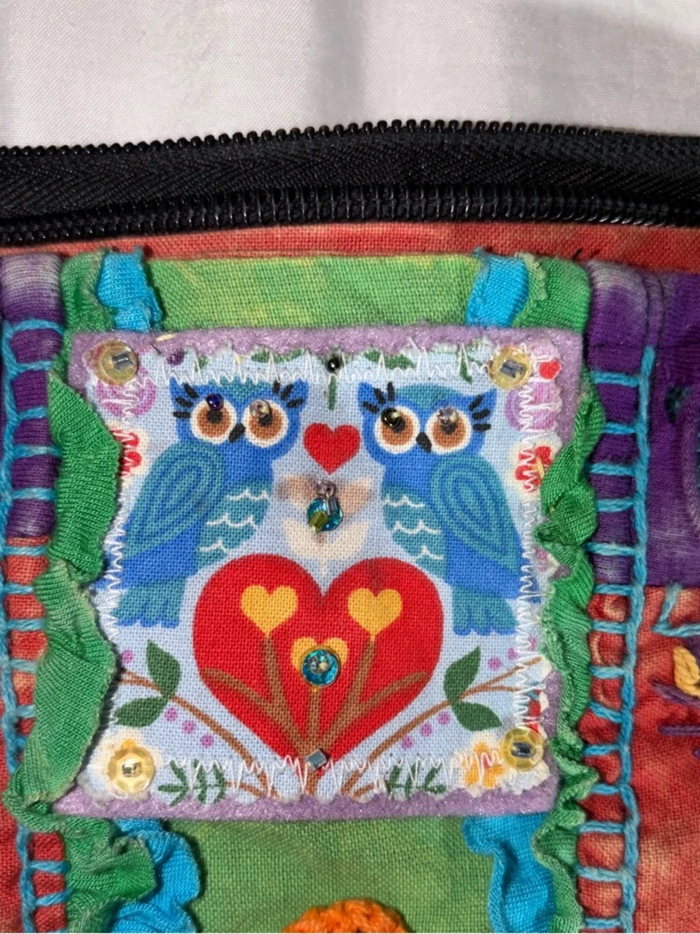 Boho Multi-Color Patchwork Tote Bag